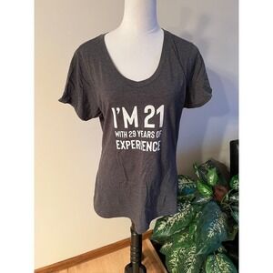 Port and Company Dark Heather Gray Short Sleeve Tee, 50th Birthday